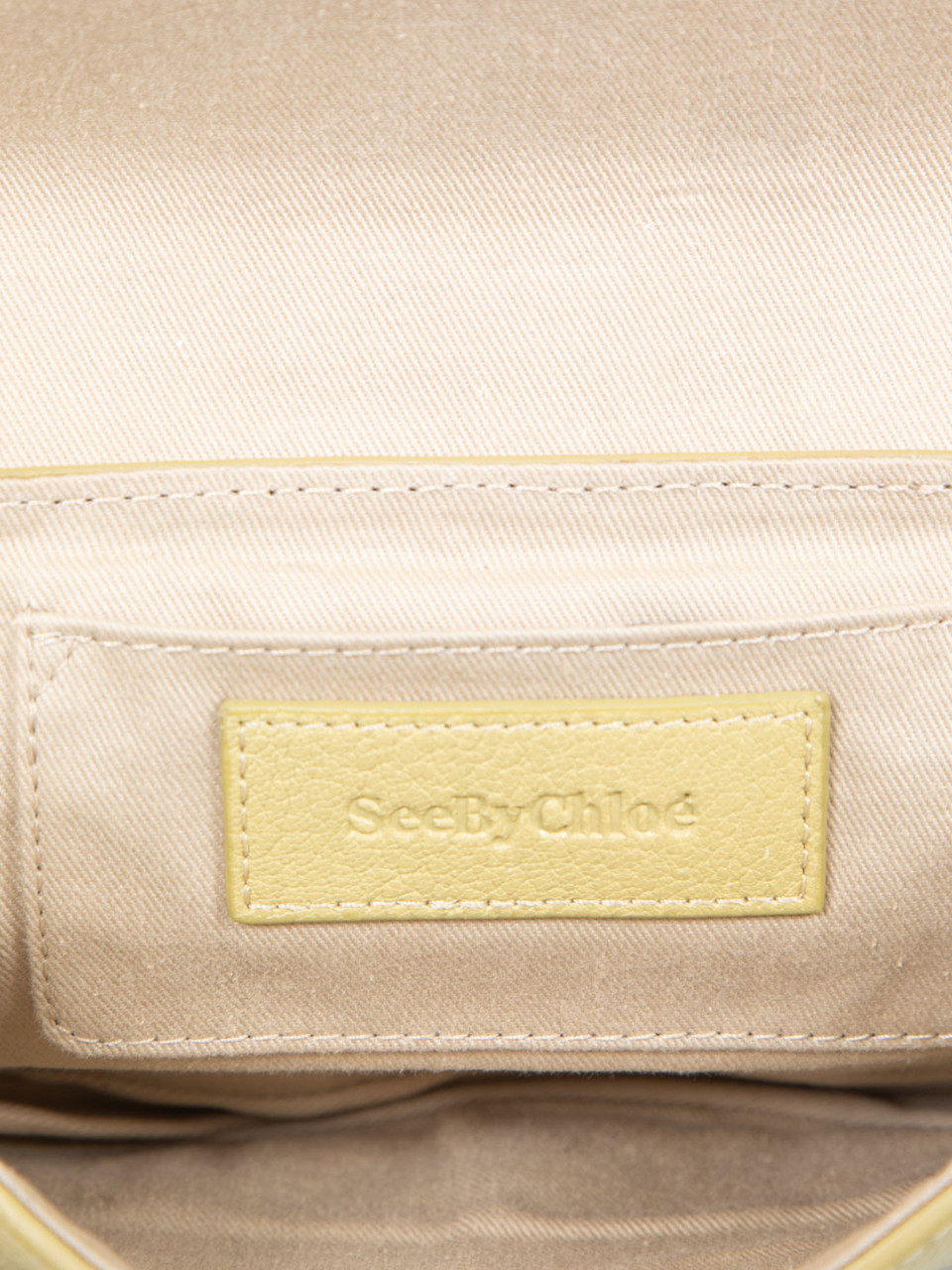 Chloé See By Chloé Green Leather Hana Crossbody Bag