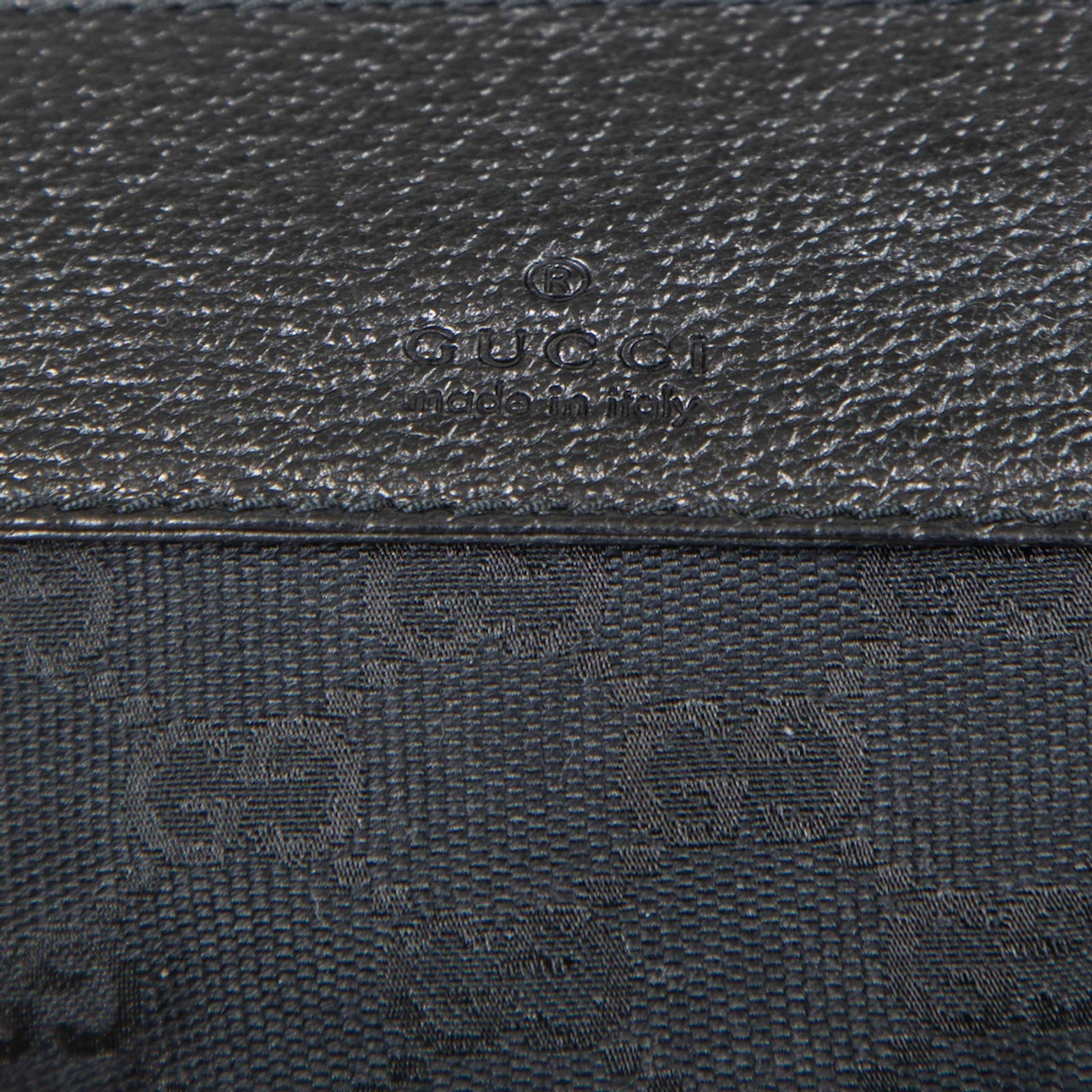 Gucci Black GG Monogram Belt Bag