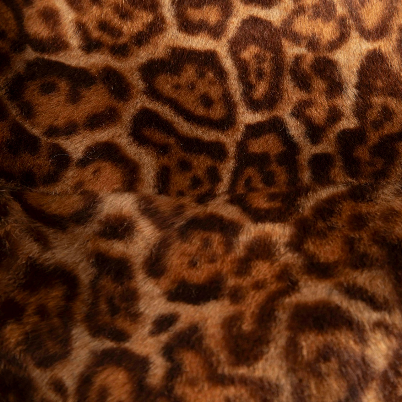 PAROSH Brown Leather Leopard Print Jacket