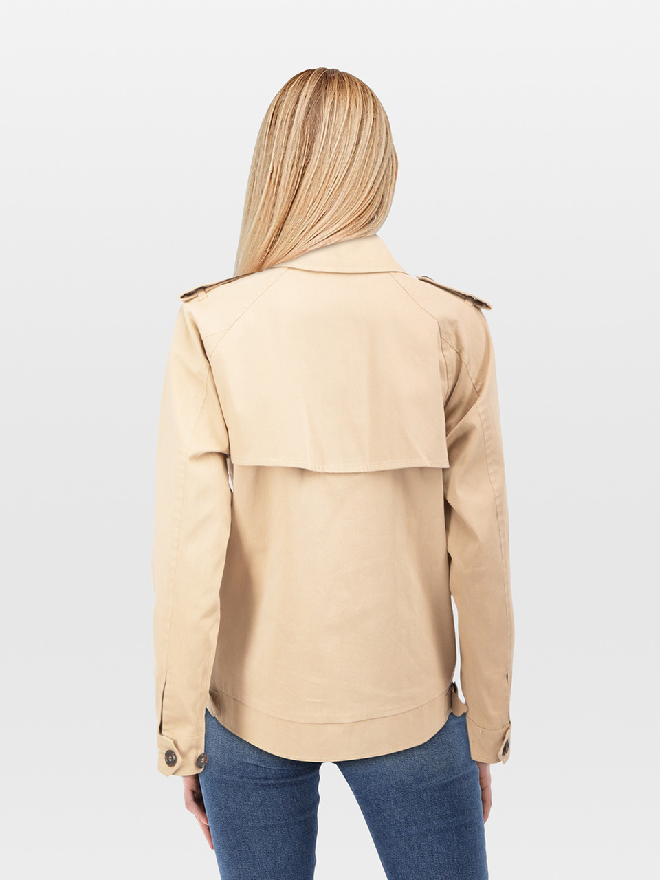 Burberry Beige Bomber Jacket