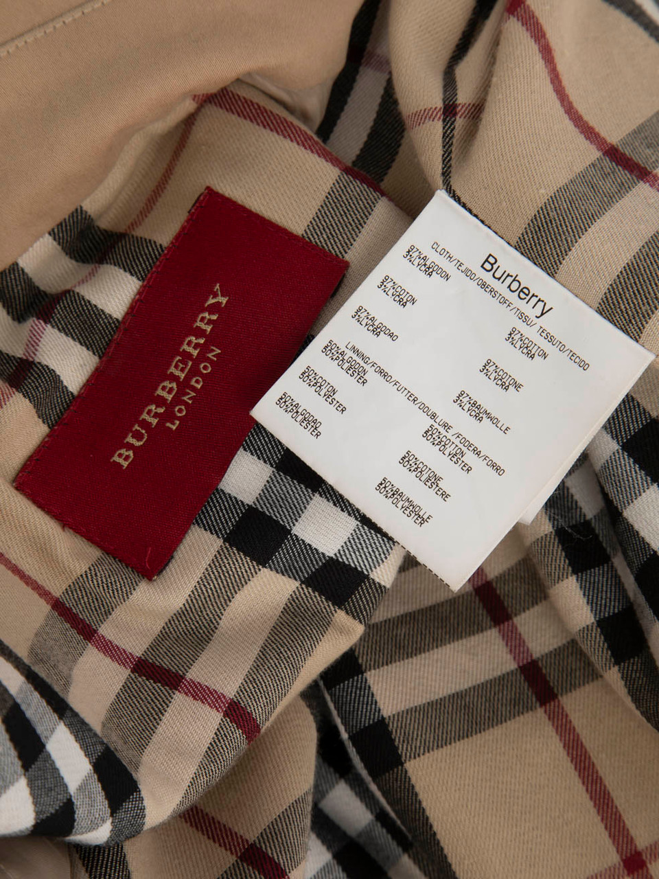 Burberry Beige Bomber Jacket