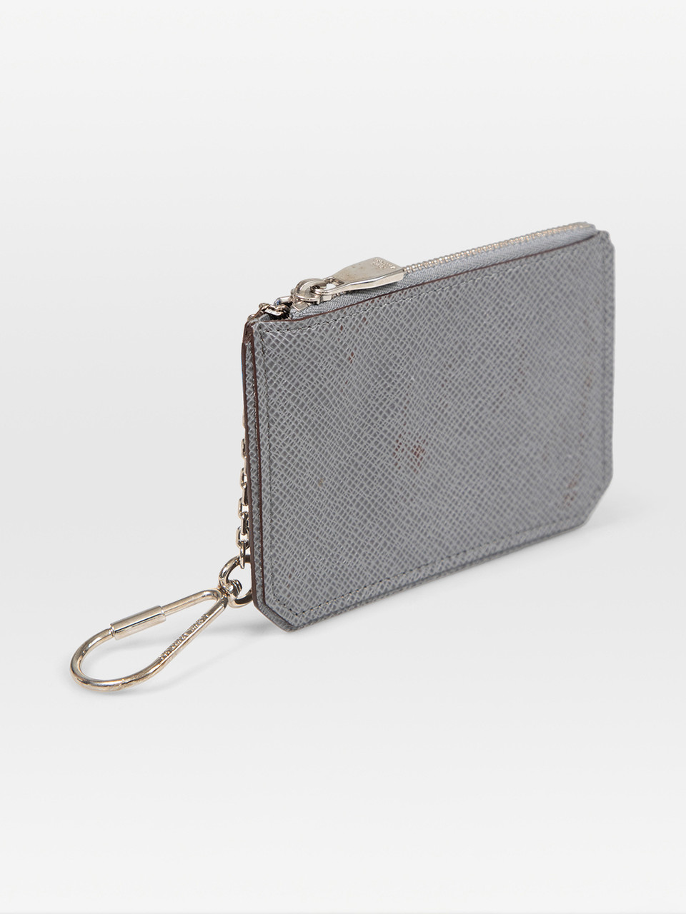 Louis Vuitton Grey Leather Key Pouch