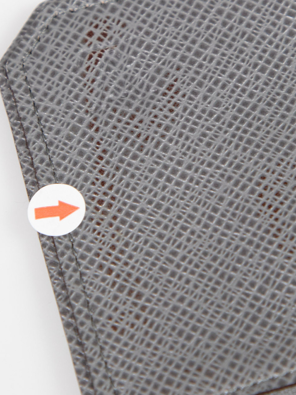 Louis Vuitton Grey Leather Key Pouch