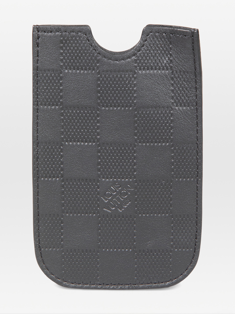 Louis Vuitton Black Damier Leather Pouch