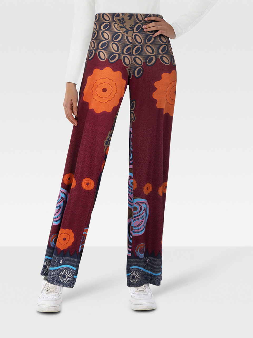 Etro Abstract Straight Leg Trousers