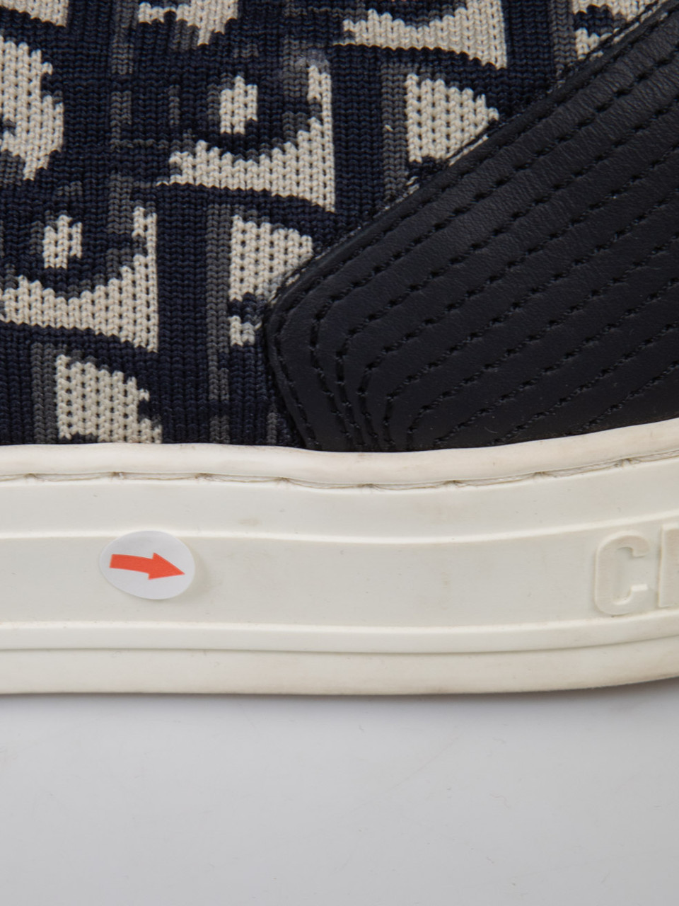 Dior Deep Blue Oblique Walk n’ Dior High Top Trainers
