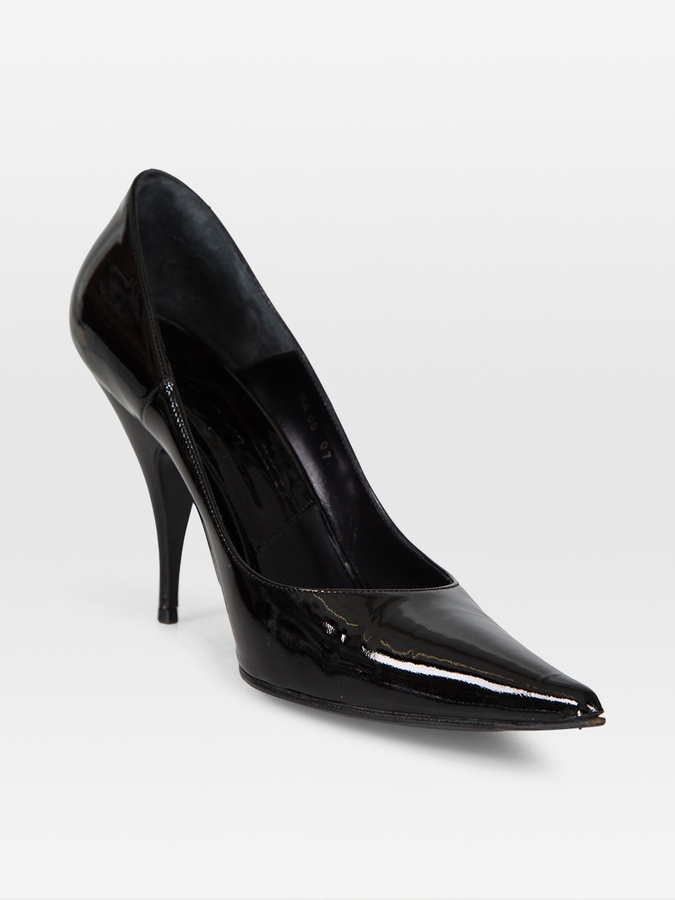 Dior Black Patent Pointed-Toe Pumps