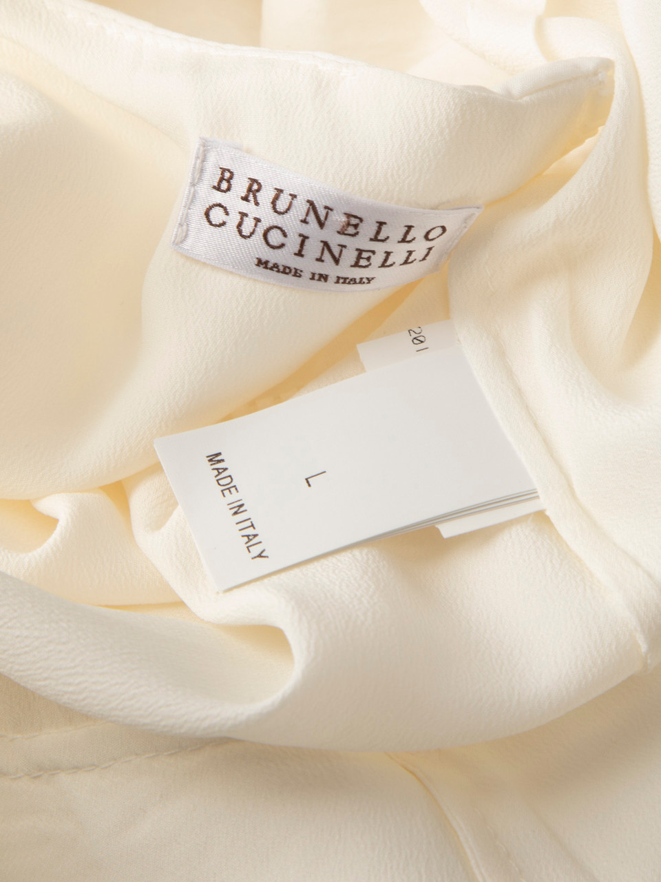 Brunello Cucinelli White Layered Sleeveless Dress