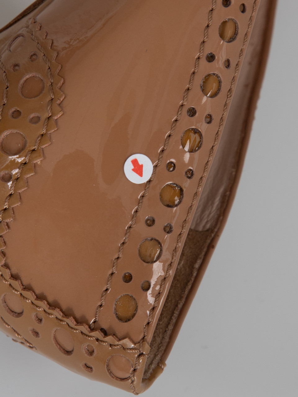 Miu Miu Brown Patient Brogue Point Toe Pumps