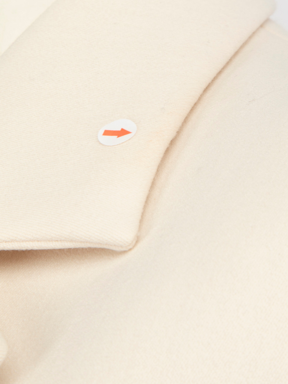 Victoria Beckham Ecru Single Breasted Hook Blazer