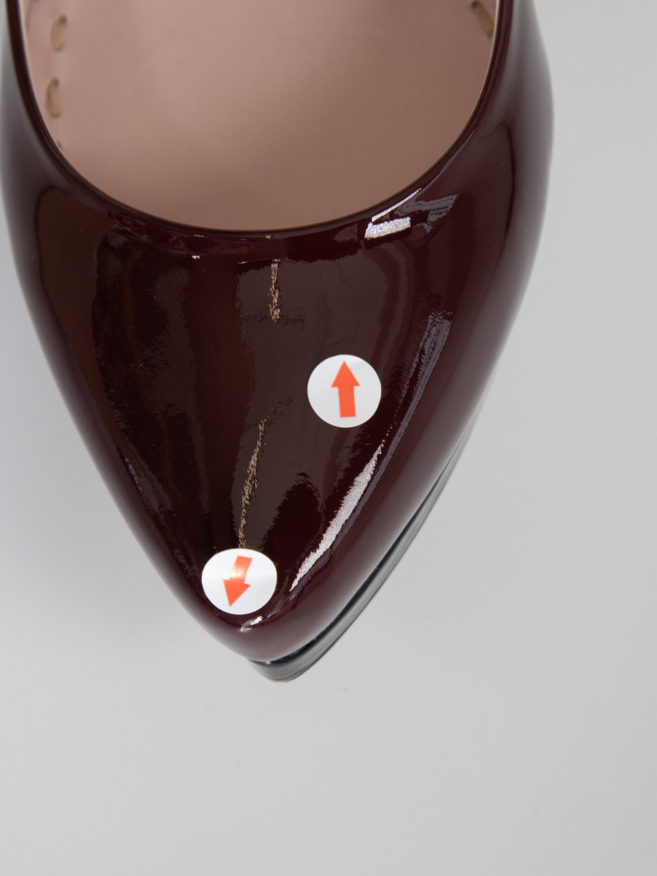 Miu Miu Burgundy Patent Pointed Toe Heels