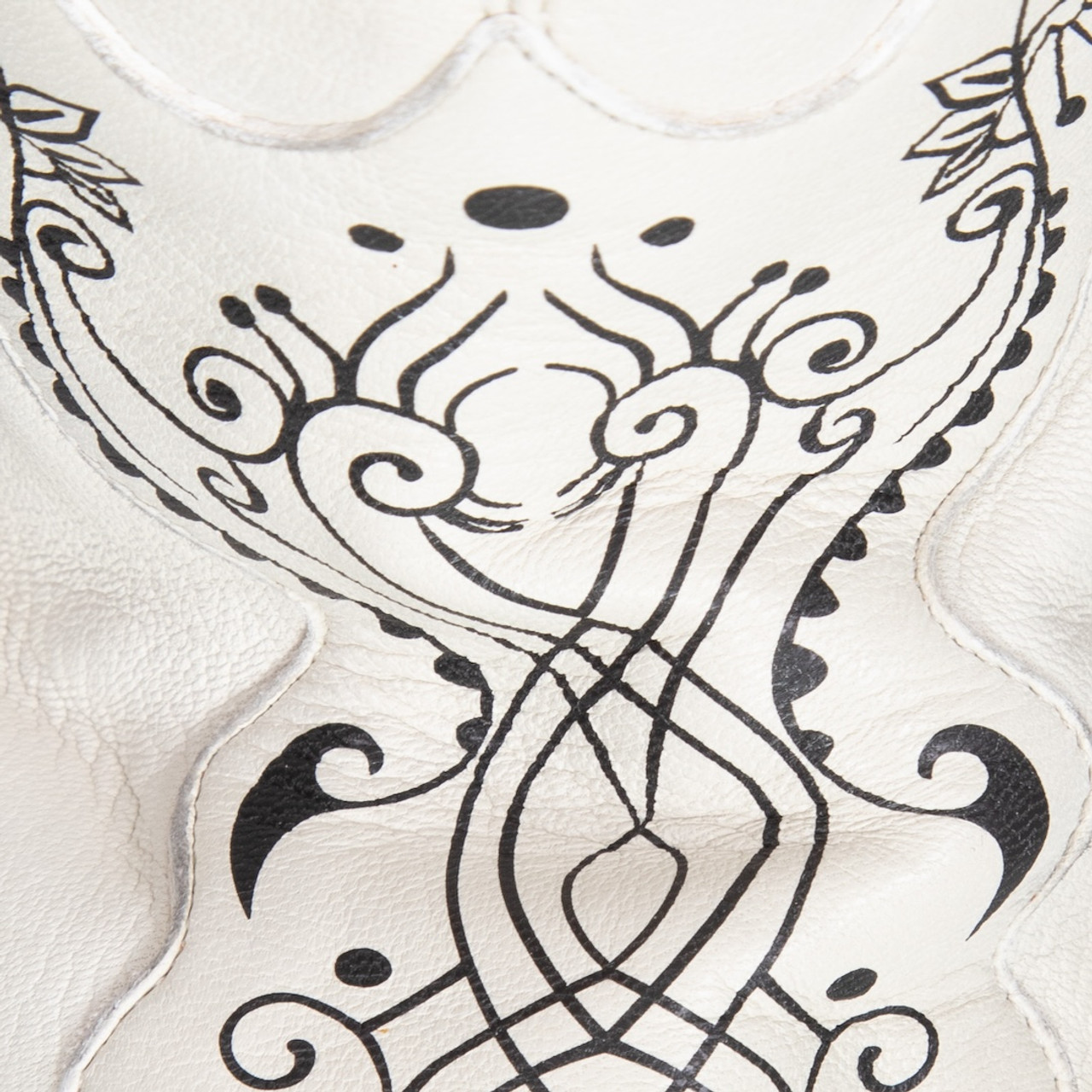 Chanel White Leather Thigh High Cap Toe Boots