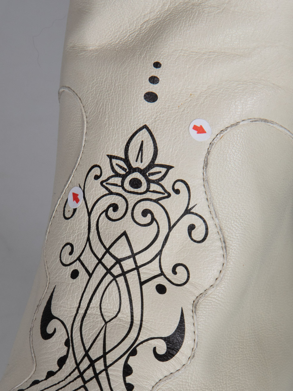 Chanel White Leather Thigh High Cap Toe Boots