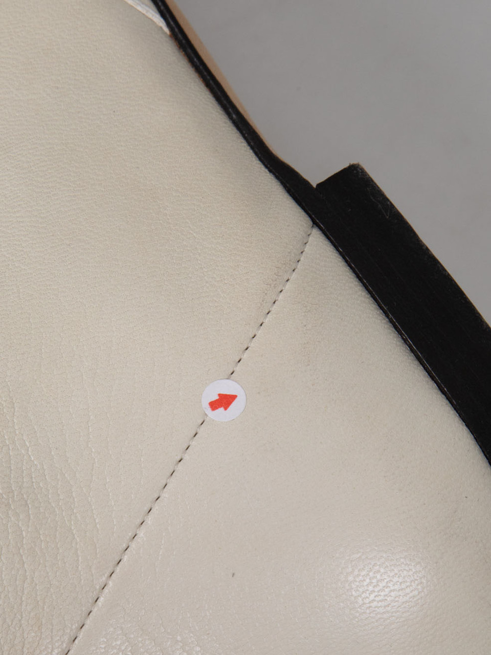 Chanel White Leather Thigh High Cap Toe Boots