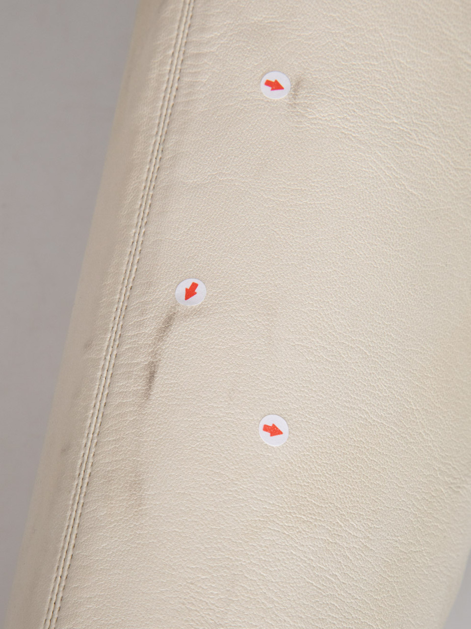 Chanel White Leather Thigh High Cap Toe Boots