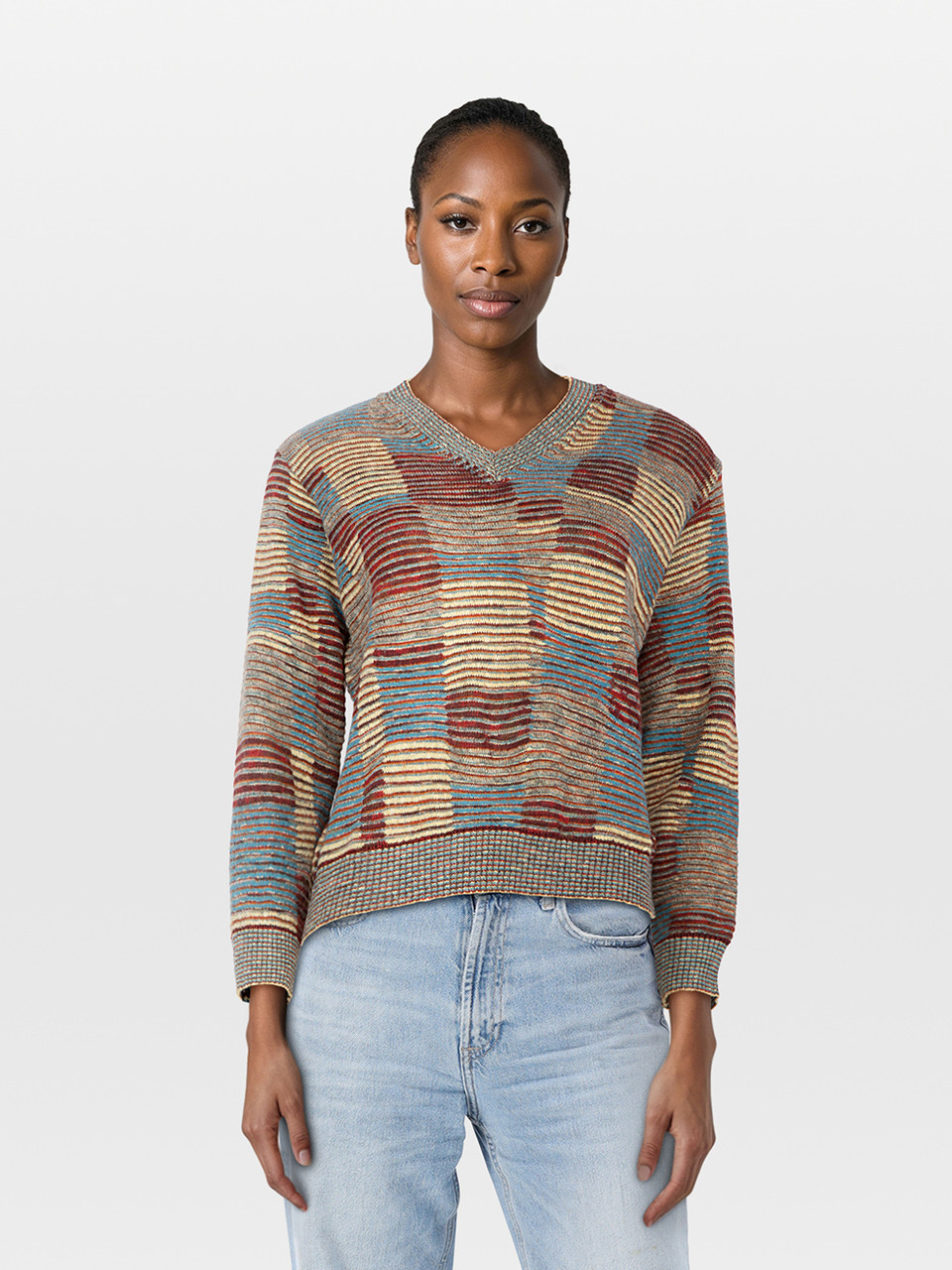 Missoni Checkered Pattern Knit Jumper