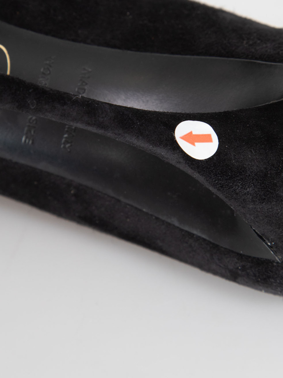 Roger Vivier Black Suede Sin Rose 'N Roll Heels