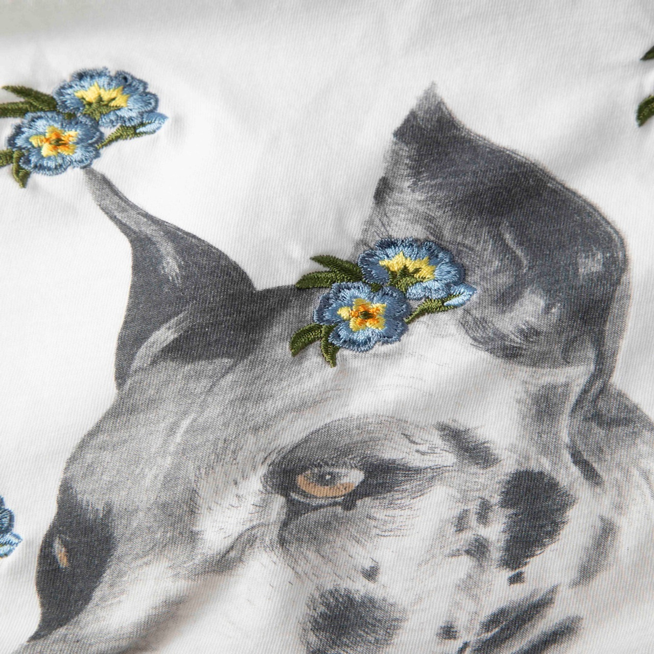 Stella McCartney White Dog & Floral Pattern Vest