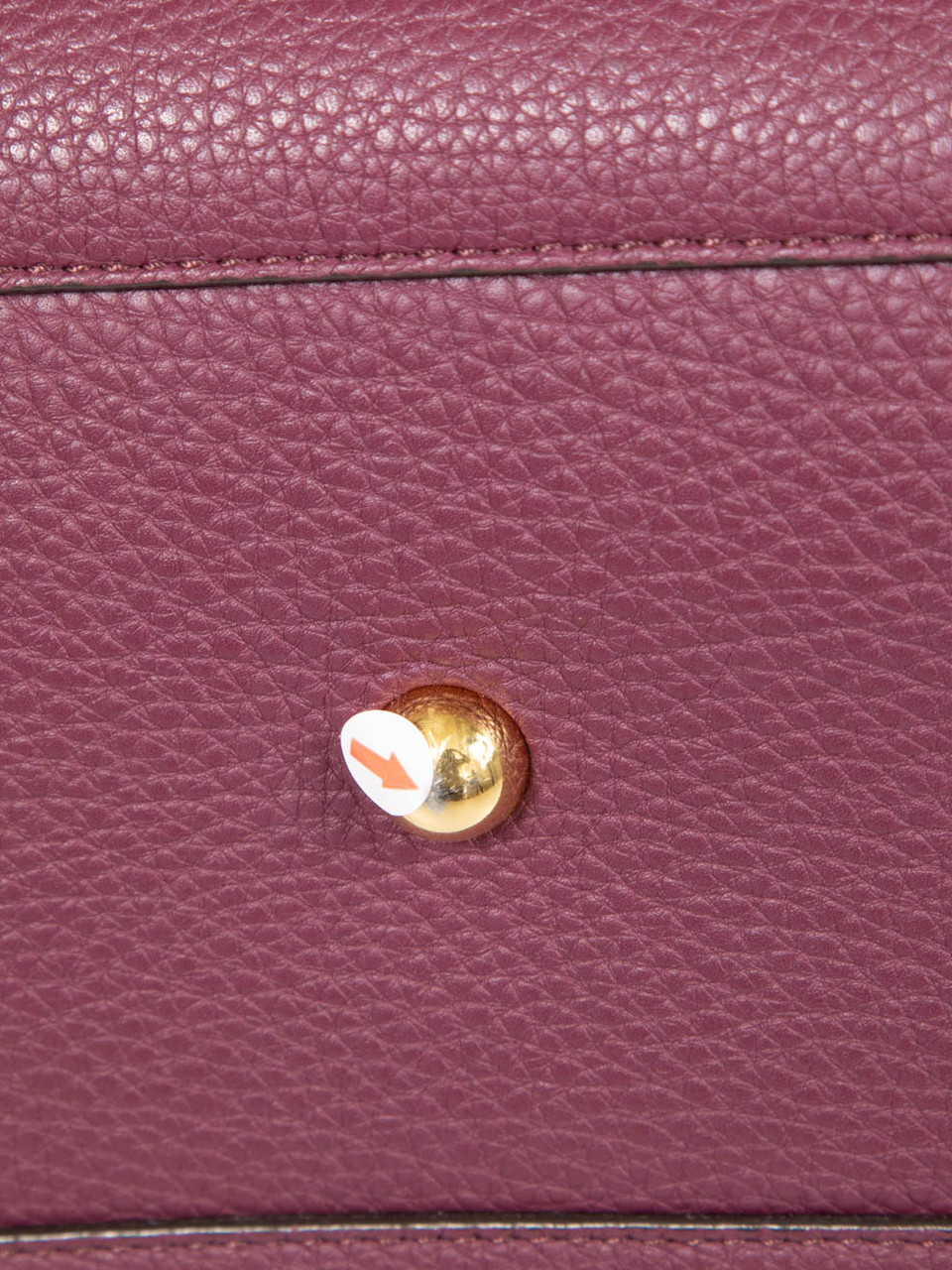 Burberry Burgundy Leather Banner Handbag