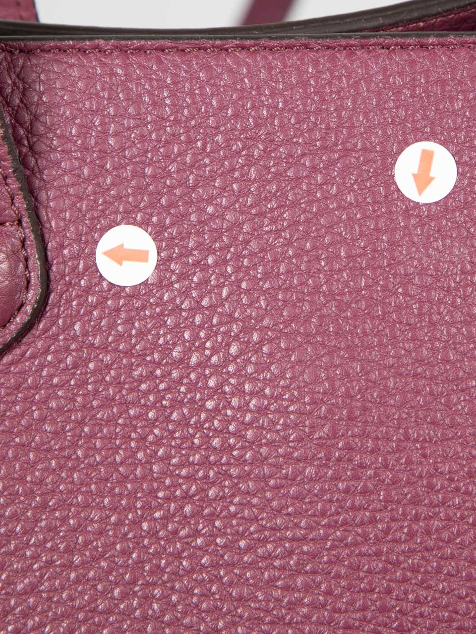 Burberry Burgundy Leather Banner Handbag