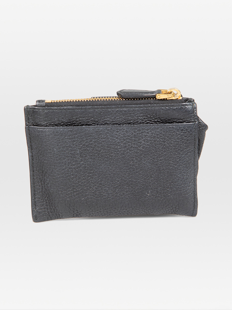 Prada Black Leather Logo Wallet