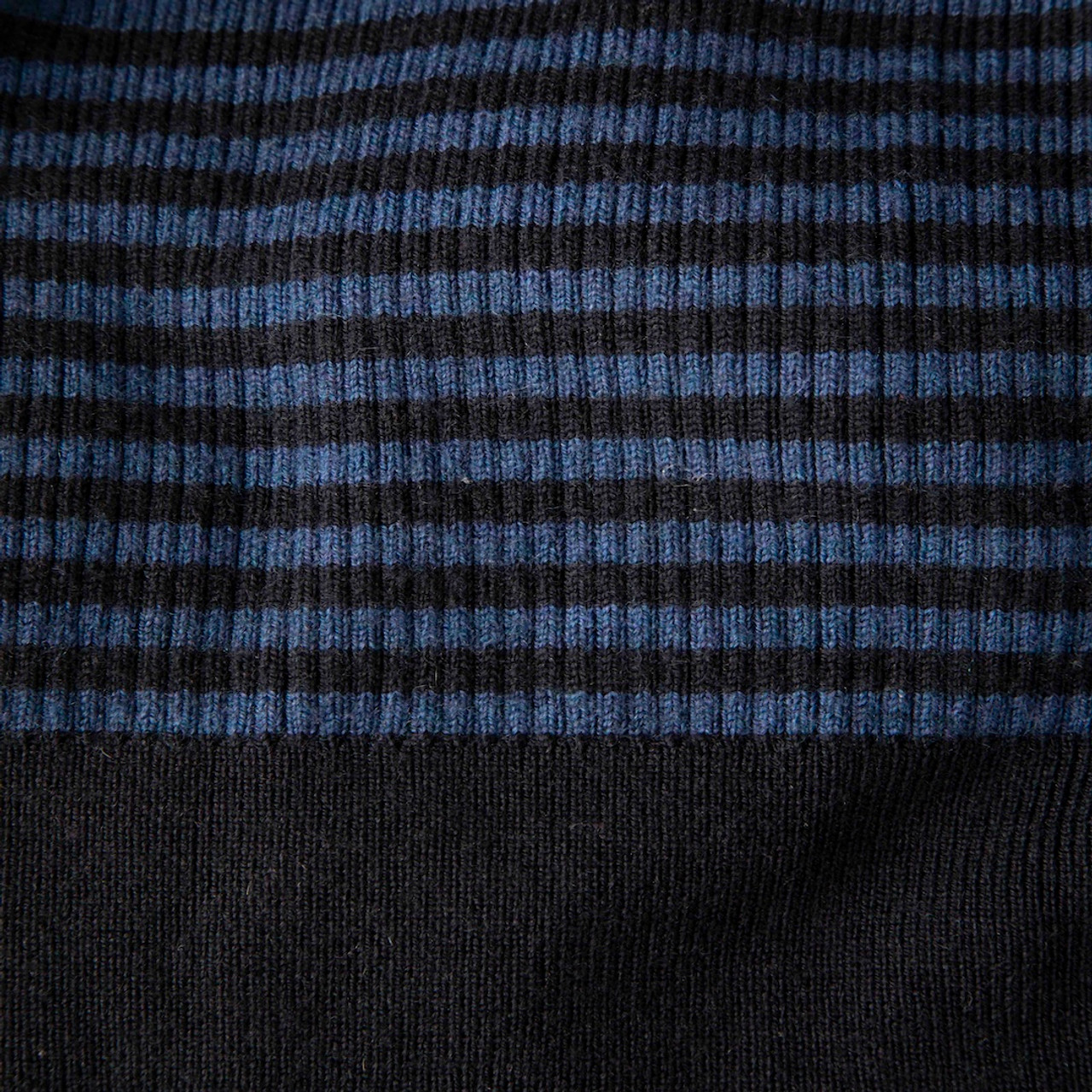 Cefinn Blue Wool Striped Knit Jumper