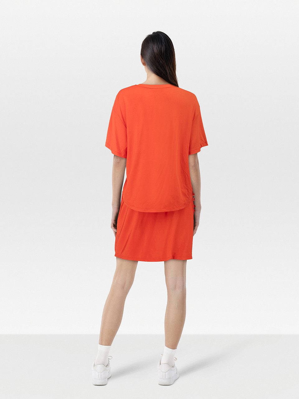 Paco Rabanne Red T-Shirt & Skirt Set