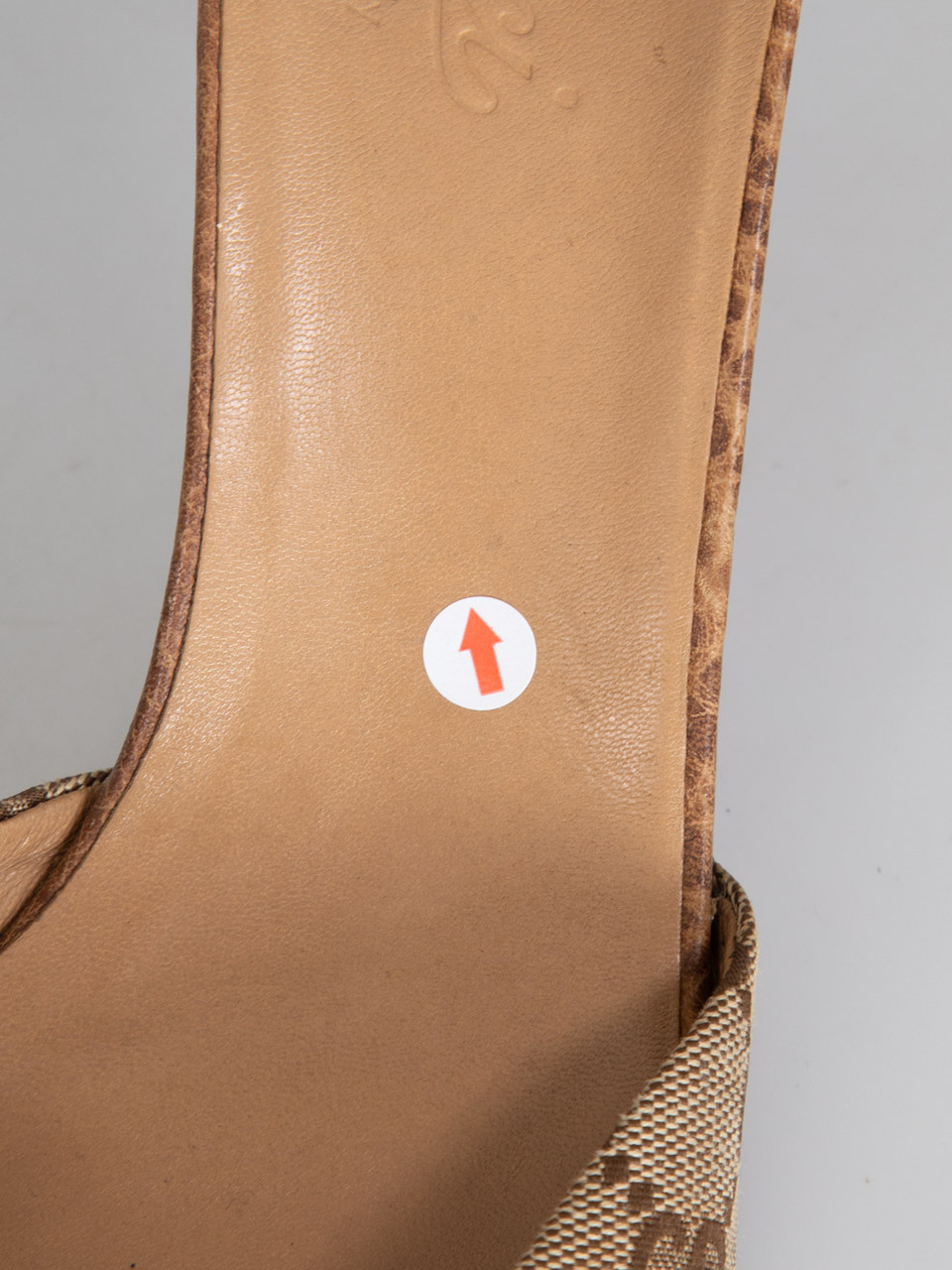 Gucci Brown GG Monogram Horse Bit Mules