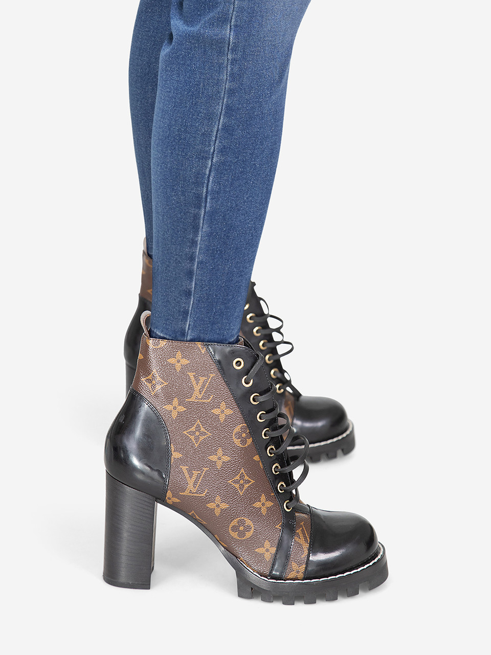 Louis Vuitton Monogram Star Trail Ankle Boots