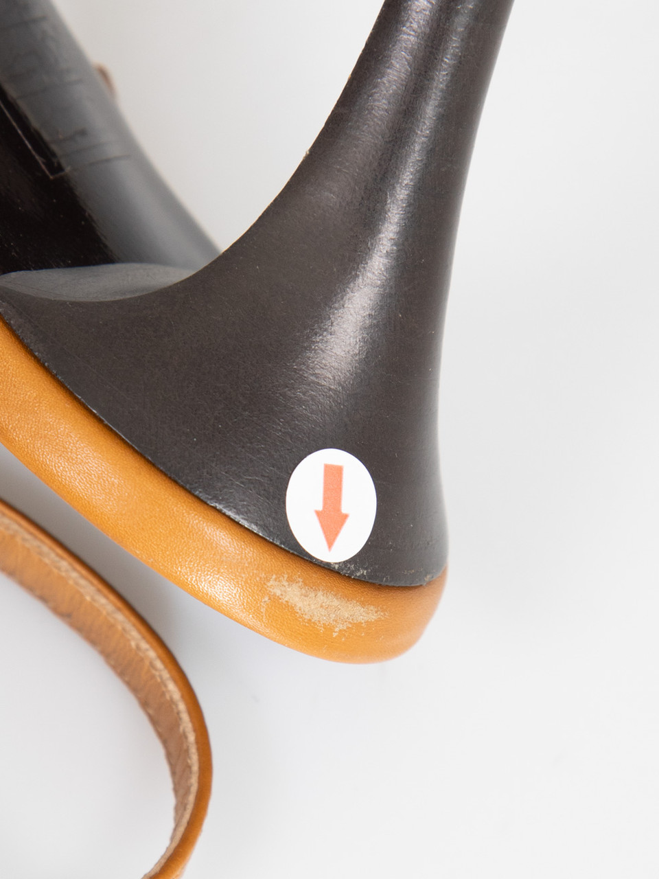 Burberry Brown Leather Sling Back Nova Check Heels
