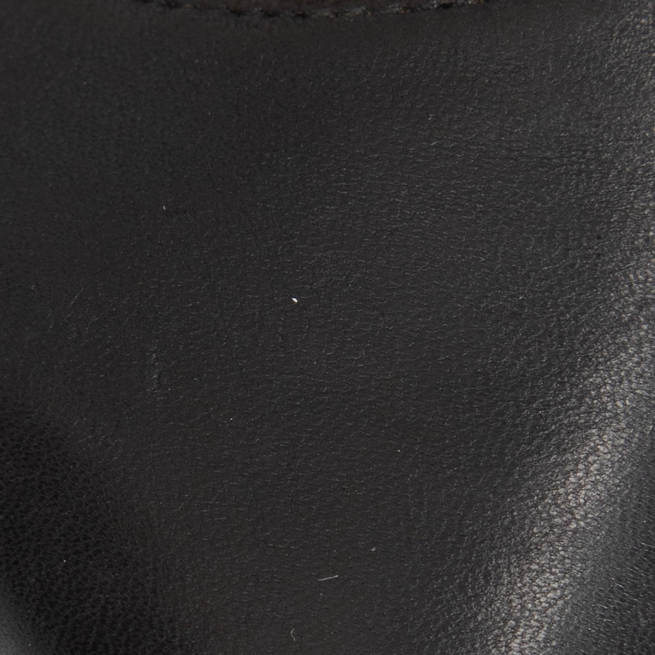 Manolo Blahnik Black Leather Slingback Kitten Heels