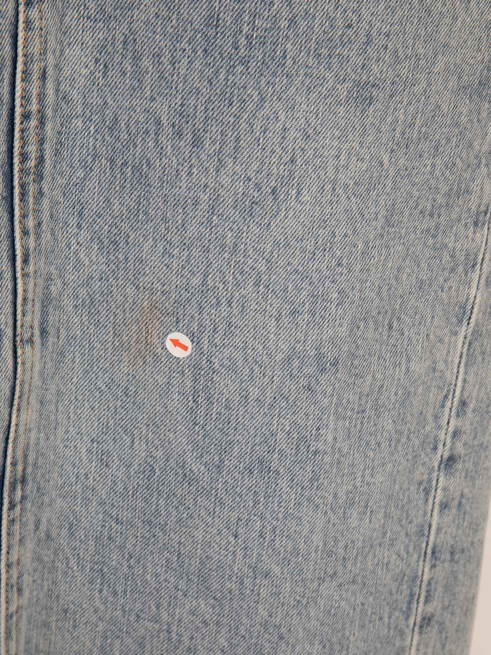 Wardrobe.NYC Blue Denim Fitted Maxi Skirt Wardrobe.NYC Blue Denim Fitted Maxi Skirt