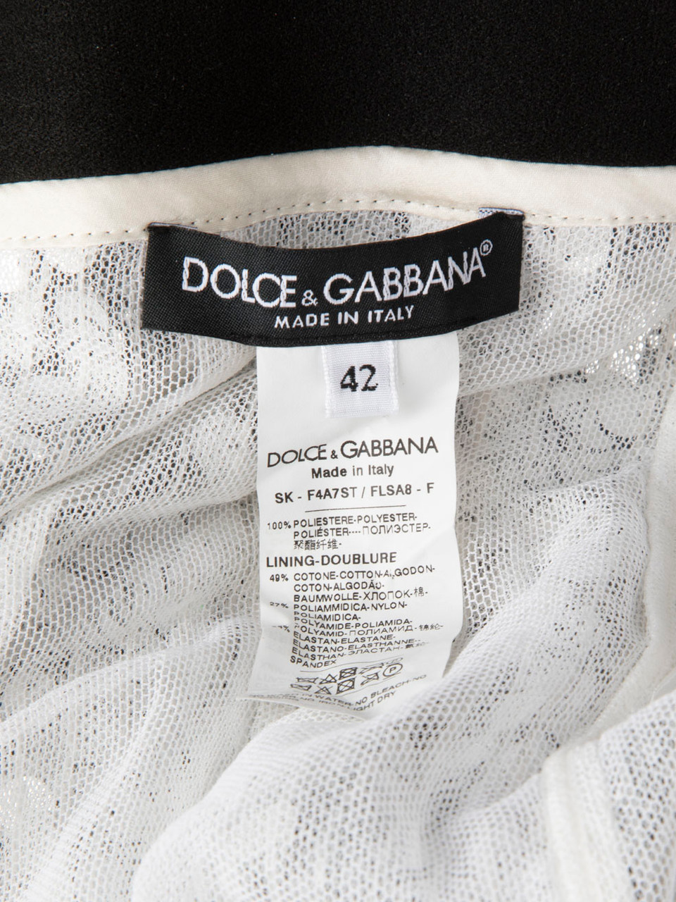 Dolce & Gabbana Silver Sequinned Midi Skirt