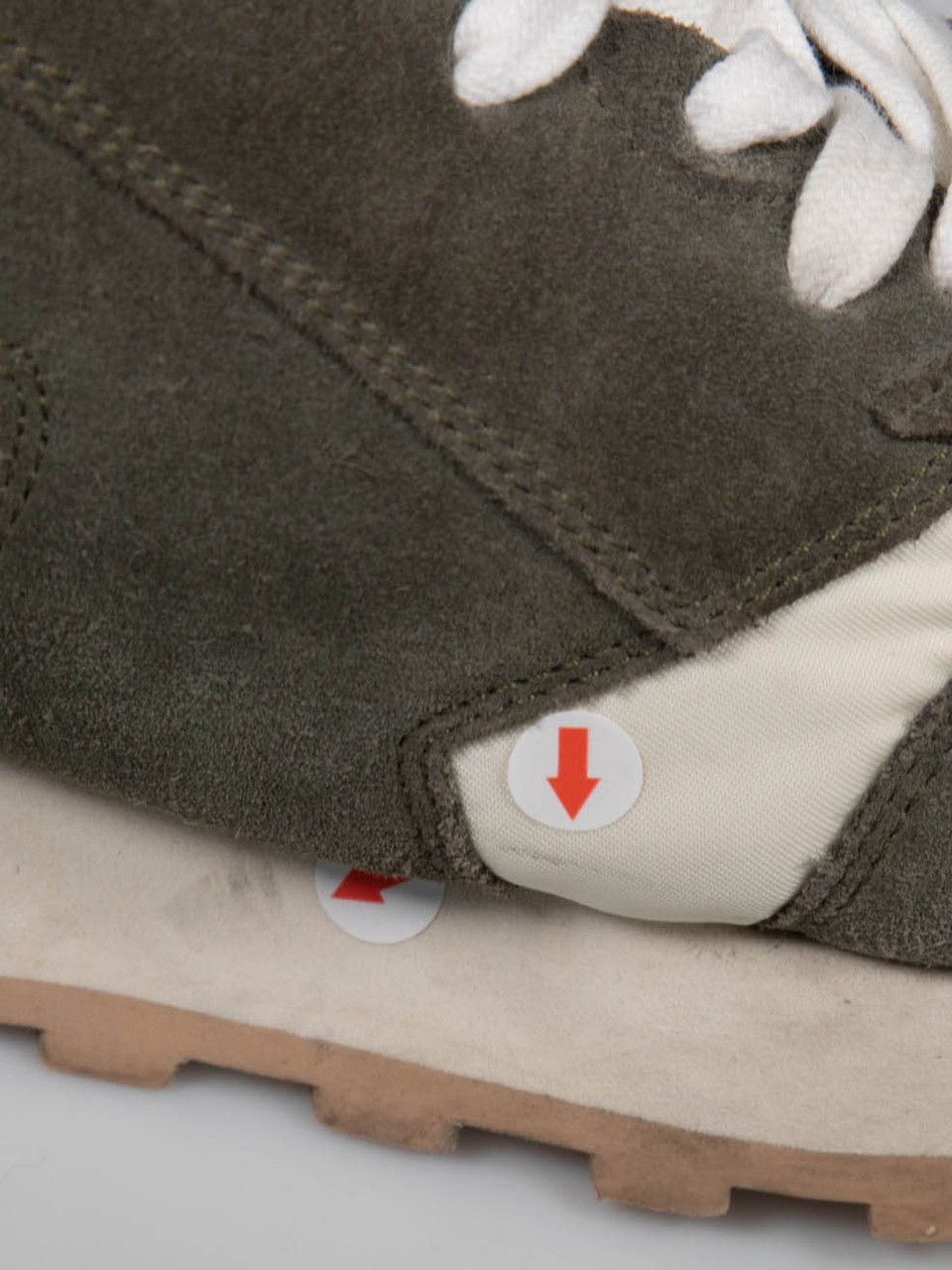 Off-White Suede & Cloth Arrow Trainers Off-White Suede & Cloth Arrow Trainers