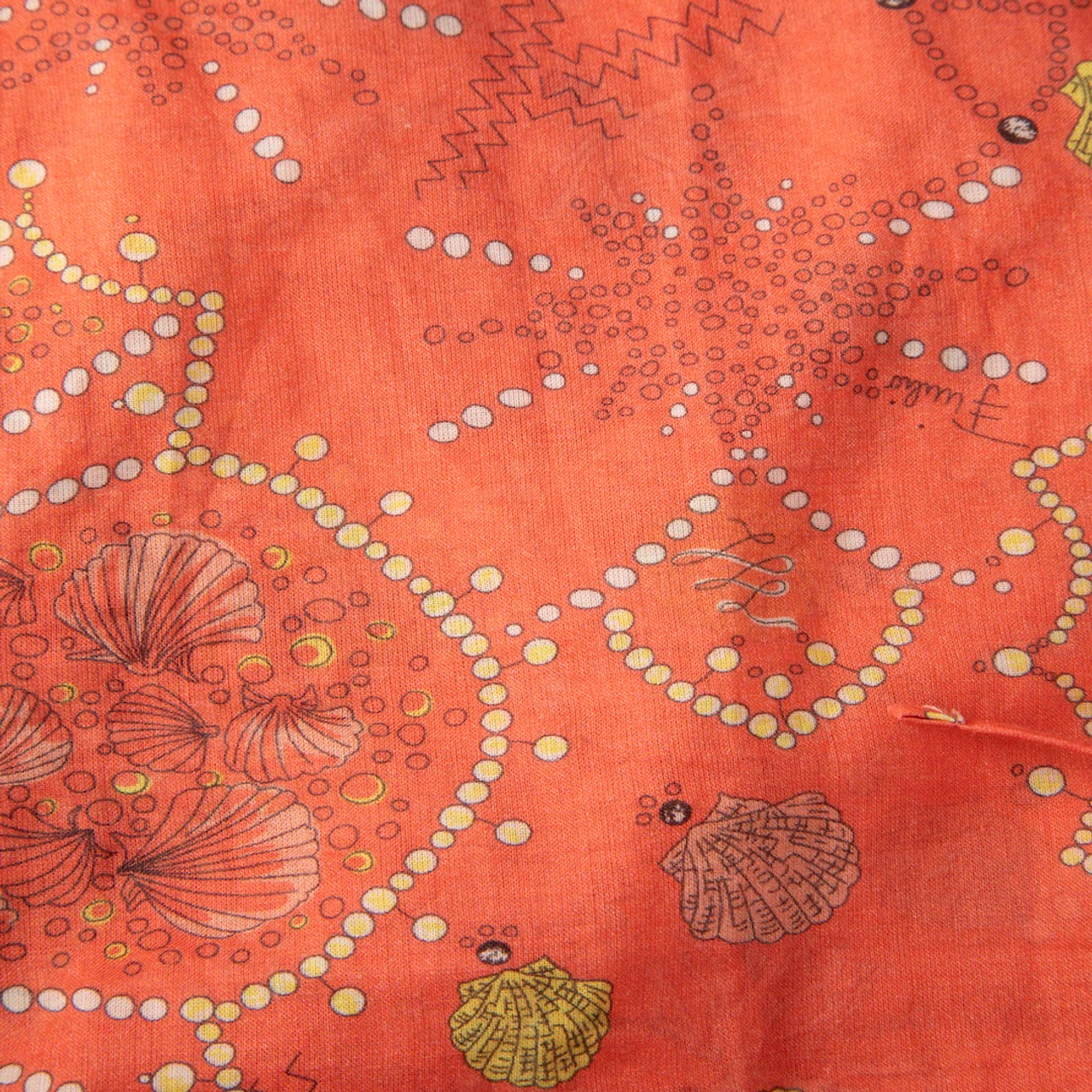 Emilio Pucci Coral Seashell Print Sleeveless Top Emilio Pucci Coral Seashell Print Sleeveless Top