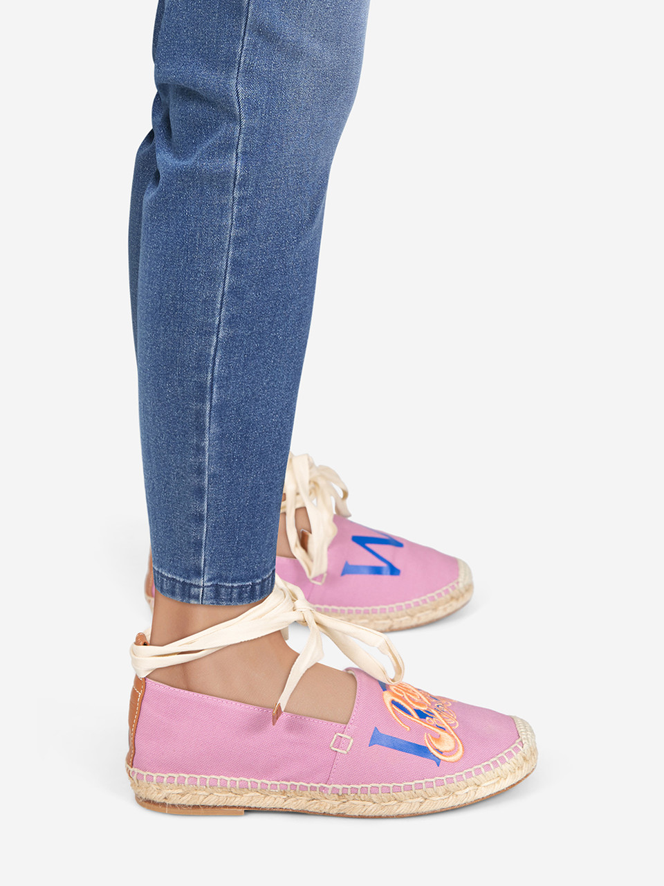 Loewe Loewe x Paulas Ibiza Mauve Embroidered Espadrilles