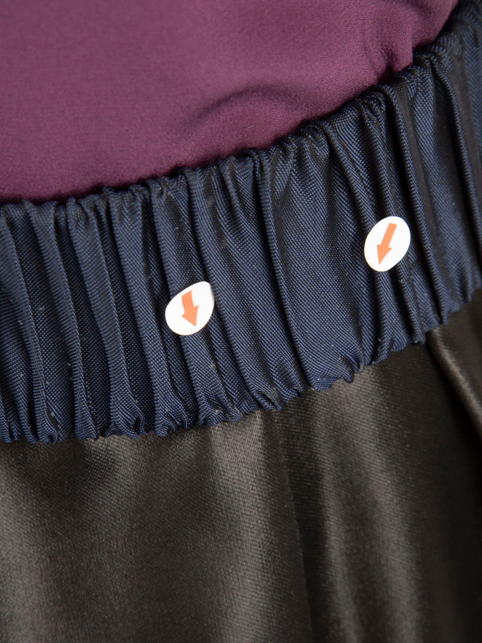 Sandro Purple & Black Silk Belted Dress