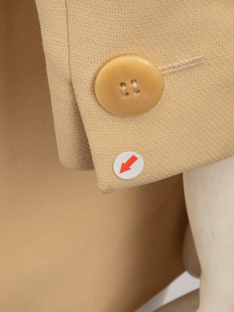 Giorgio Armani Beige Button Up Blazer
