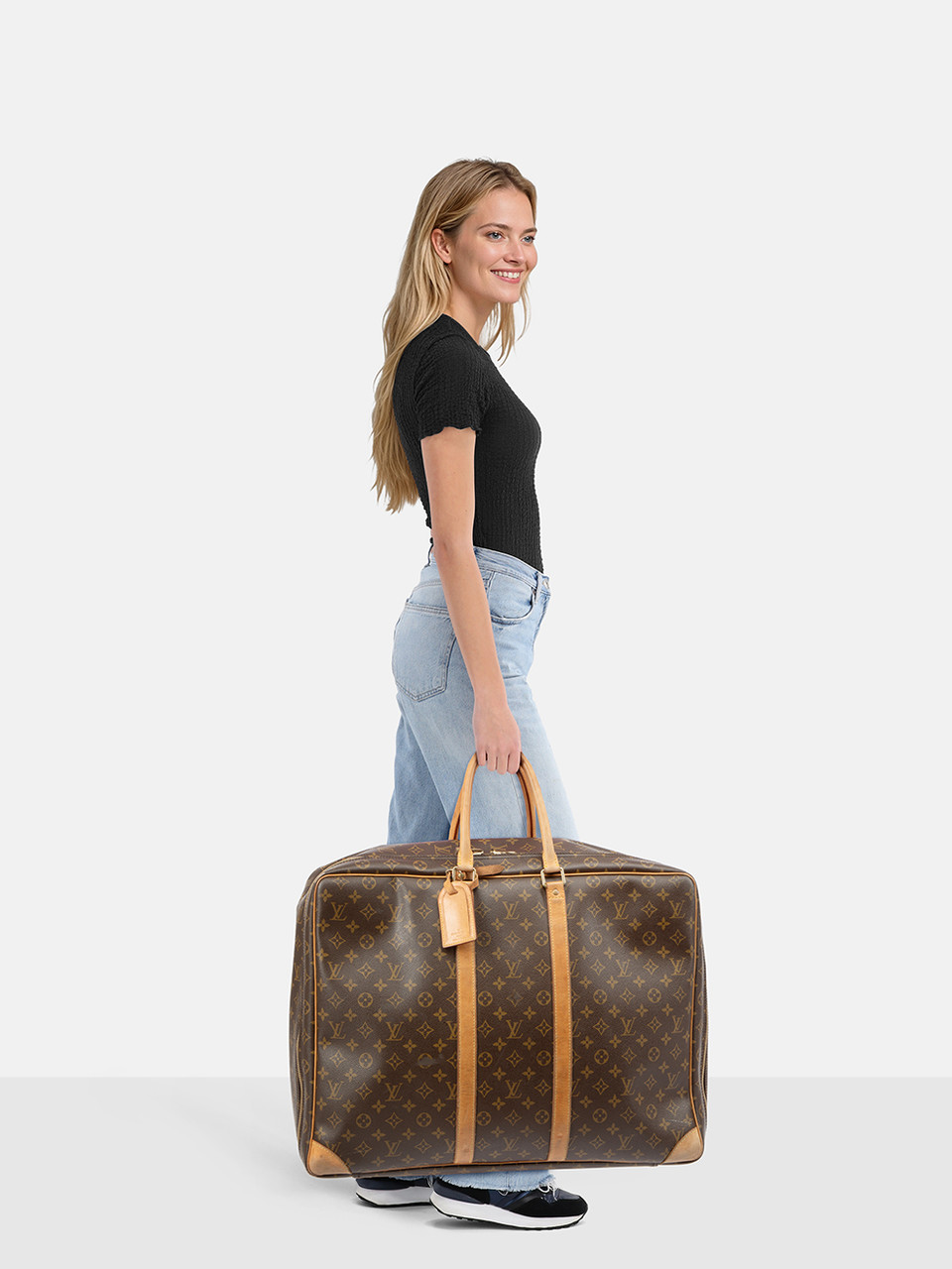 Louis Vuitton 2004 Brown Monogram Sirius 50 Travel Bag Louis Vuitton 2004 Brown Monogram Sirius 50 Travel Bag