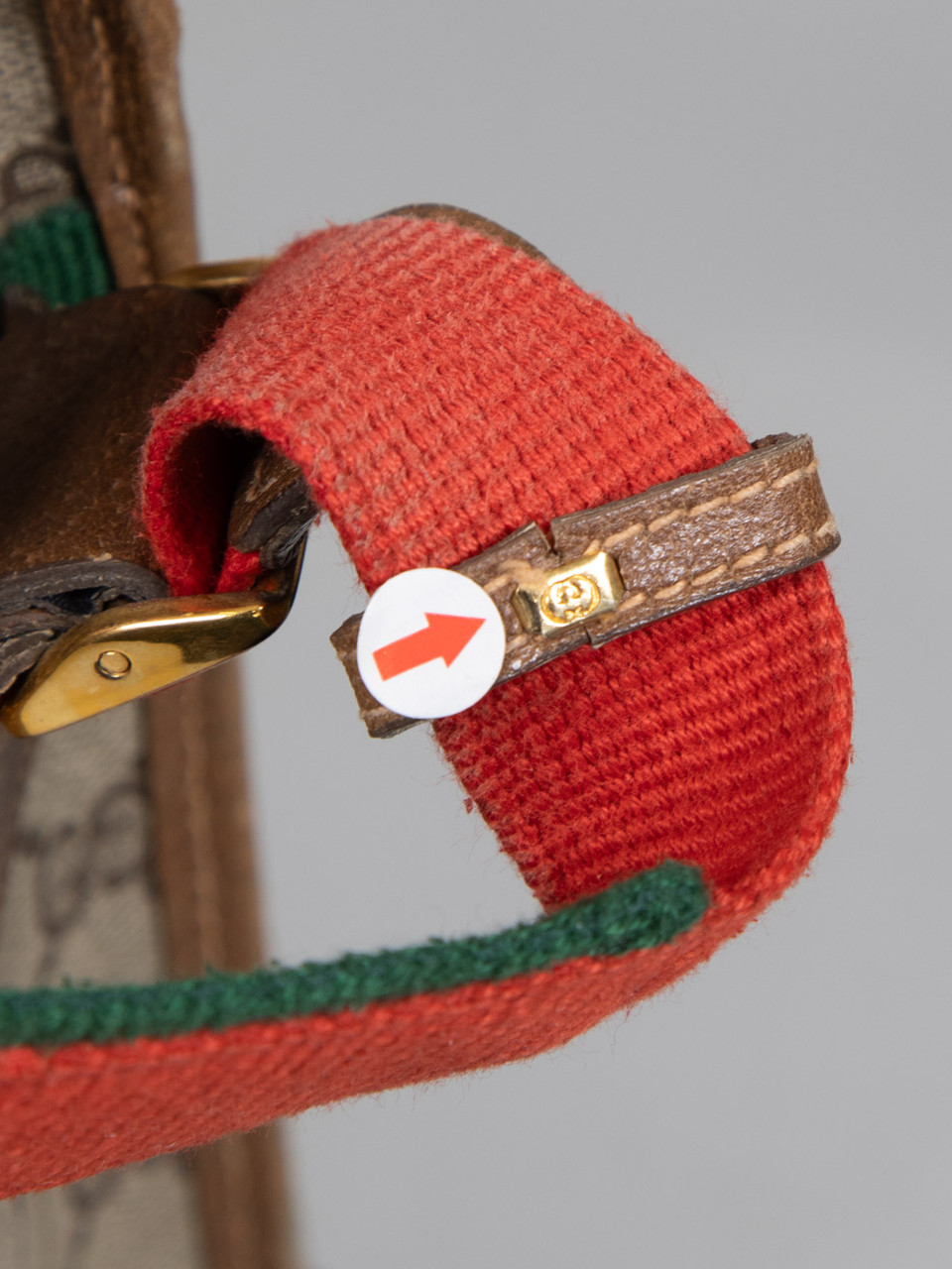 Gucci Brown Monogram GG Canvas Messenger Bag