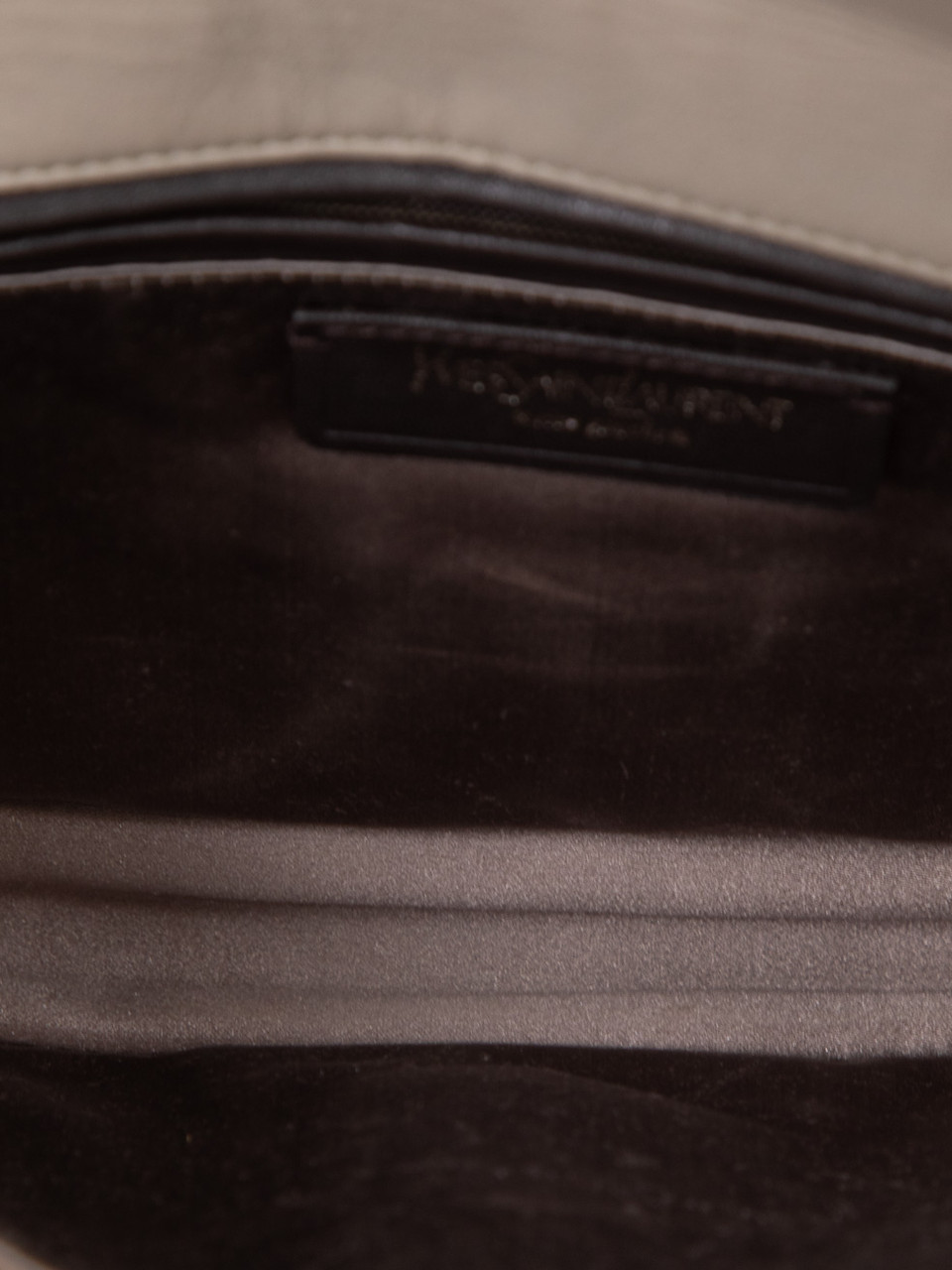 Saint Laurent Grey Stingray Embossed Leather Clutch