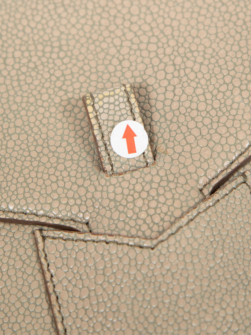 Saint Laurent Grey Stingray Embossed Leather Clutch
