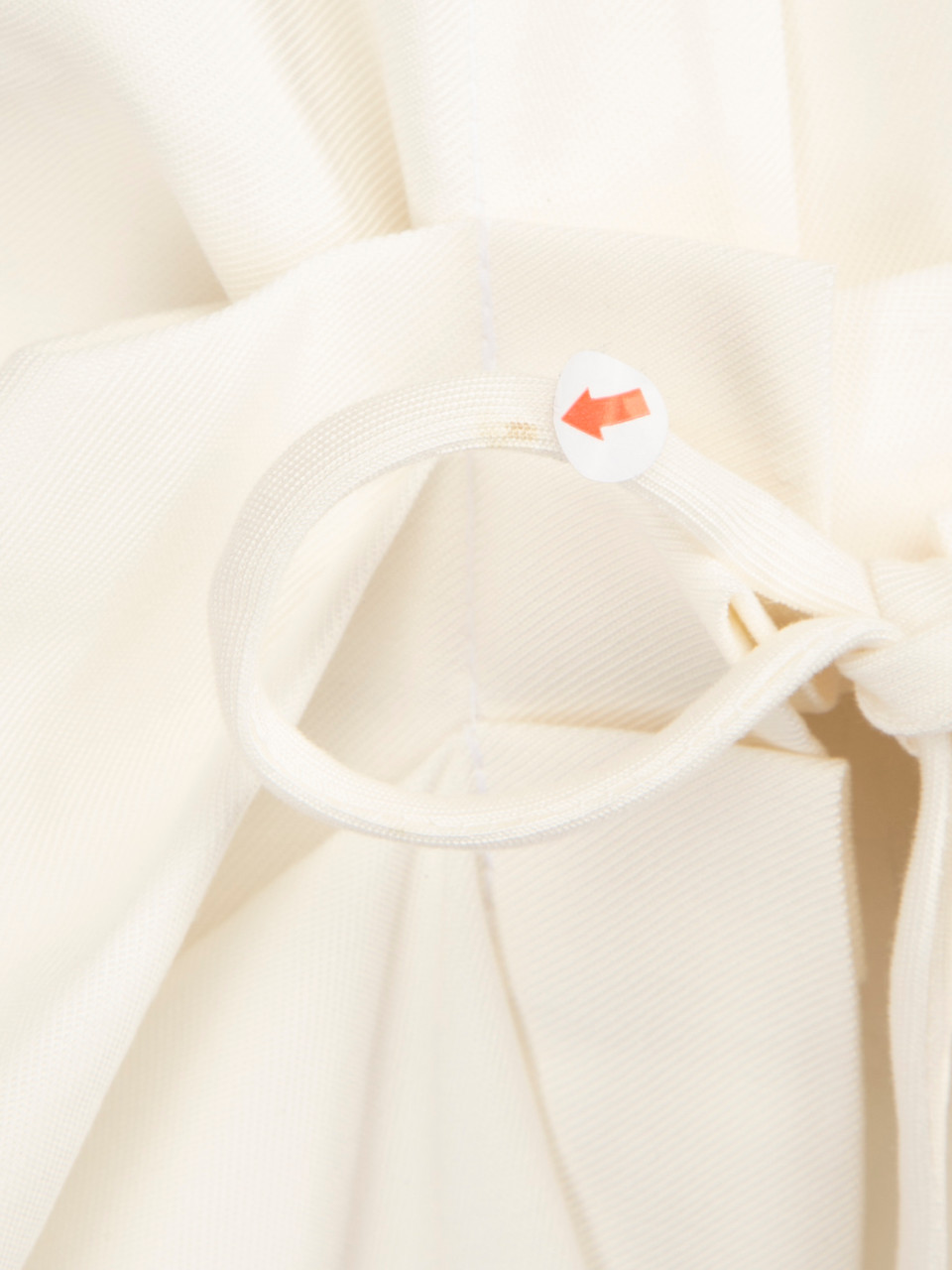 Moos Studio White Shirt Drawstring Mini Dress
