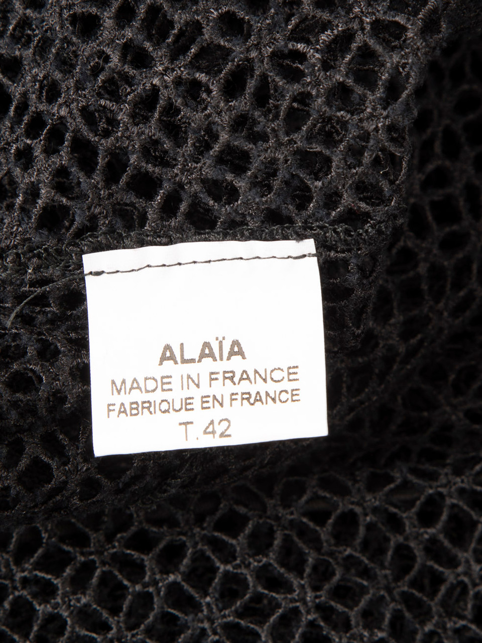 Alaïa Black Mesh Sheer Knee Length Dress Alaïa Black Mesh Sheer Knee Length Dress