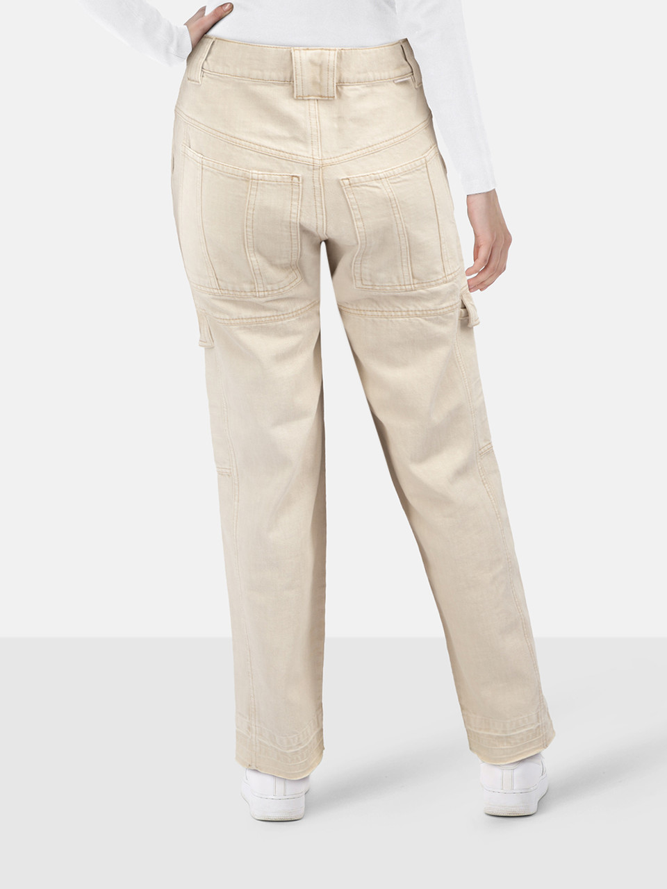 Isabel Marant Isabel Marant Étoile Ecru Denim Vayoneo Cargo Jeans Isabel Marant Isabel Marant Étoile Ecru Denim Vayoneo Cargo Jeans