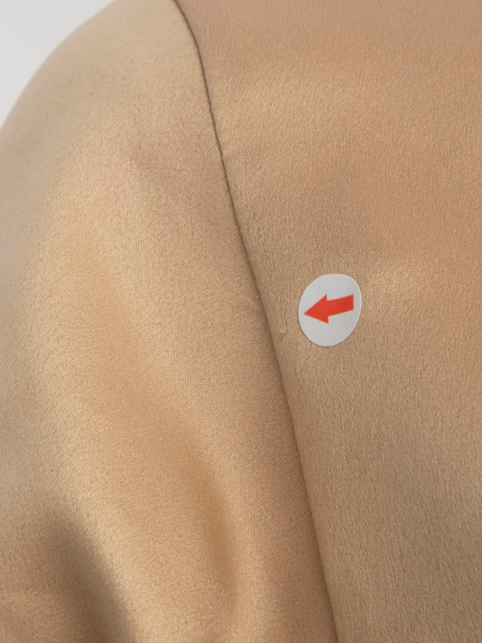 Orseund Iris Gold Short Sleeve Open Back Top