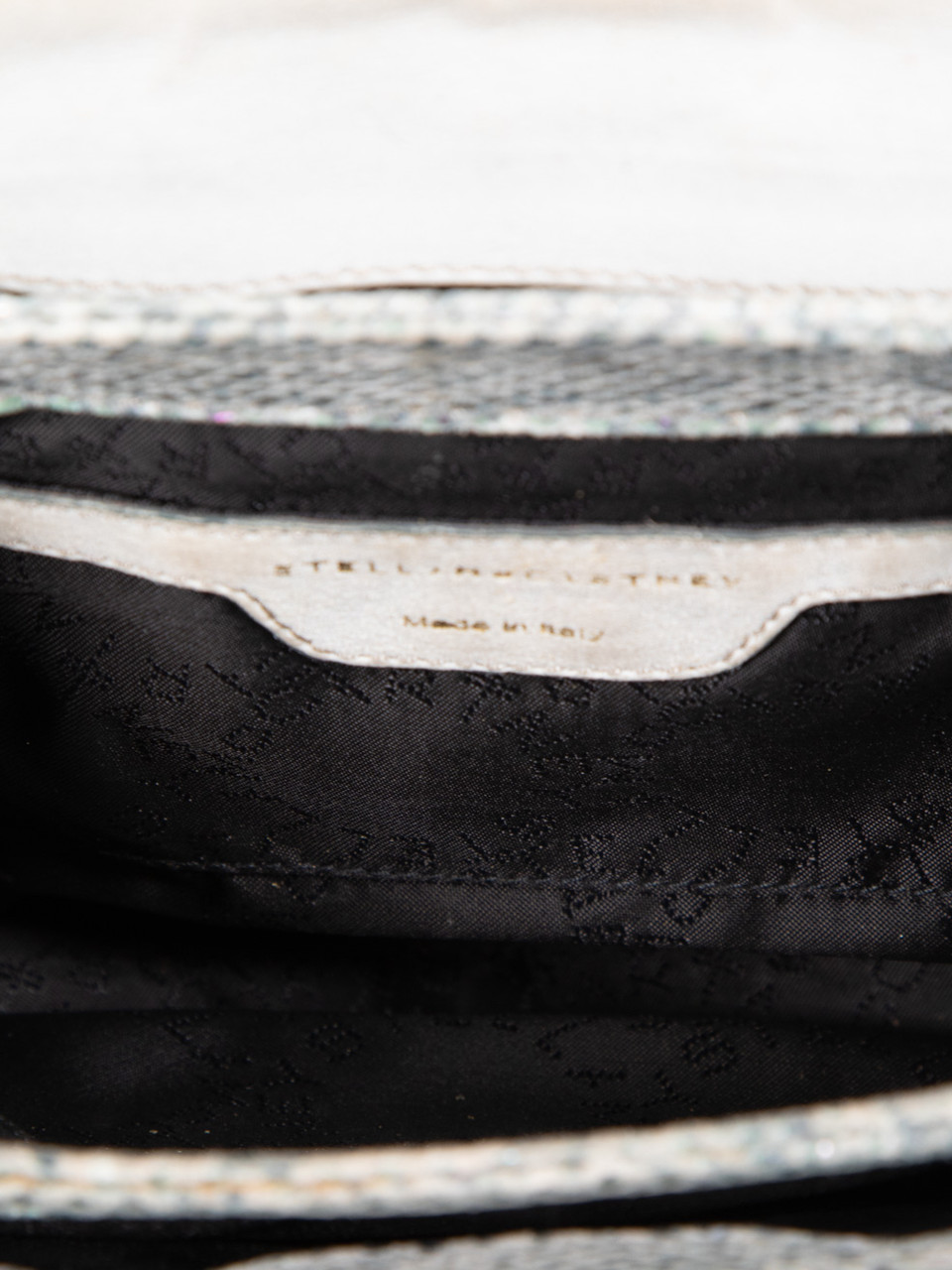 Stella McCartney Holographic Snake Print Effect Bag