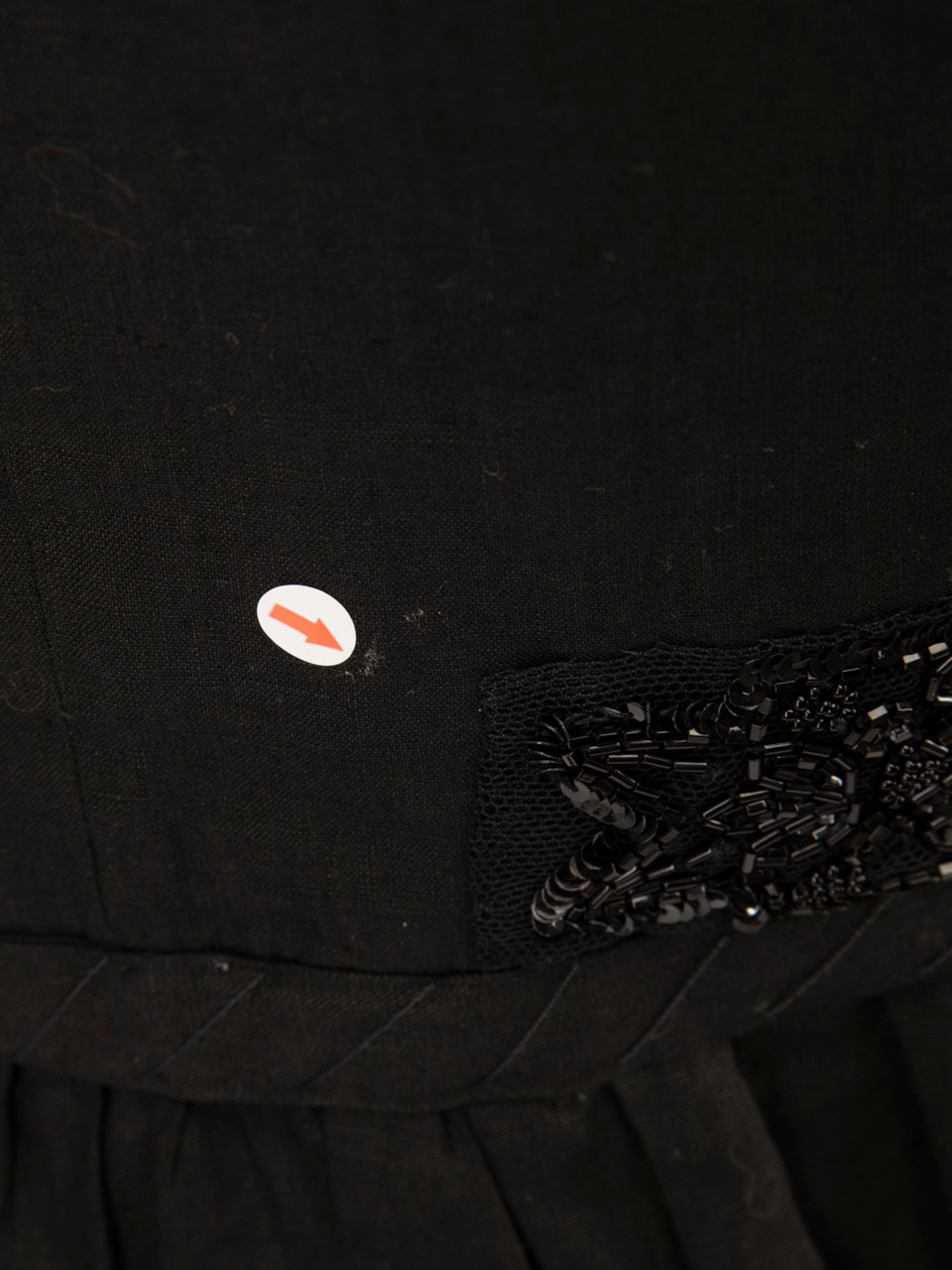 Prada Black Embellished Top & Skirt Set