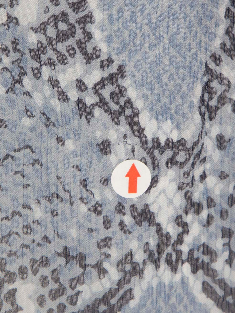 Diane Von Furstenberg Blue Silk Snake Print Shirt Diane Von Furstenberg Blue Silk Snake Print Shirt