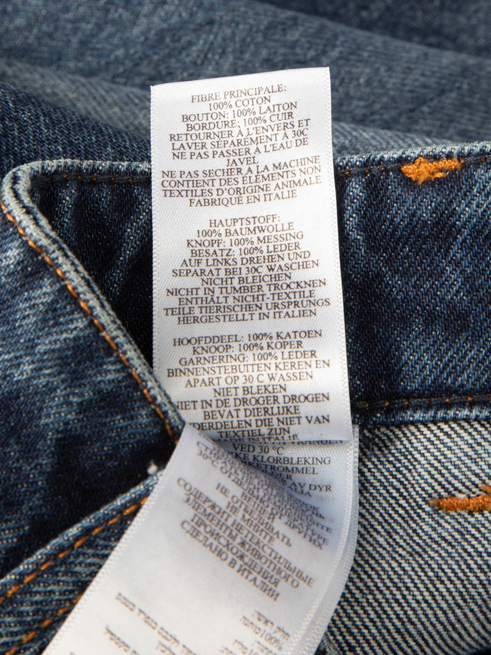 Victoria Beckham Indigo Rinse Alina Wide Leg Jeans